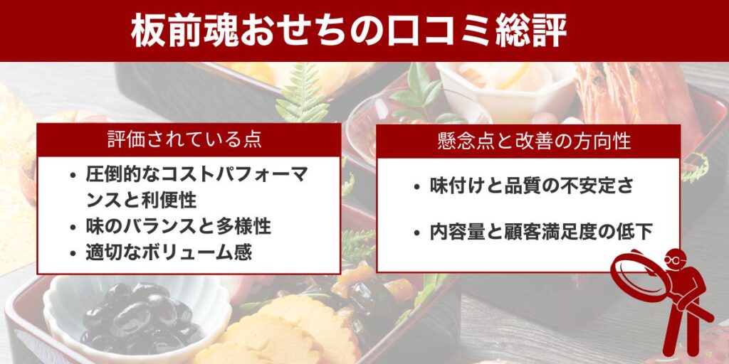 板前魂おせちの口コミ総評
