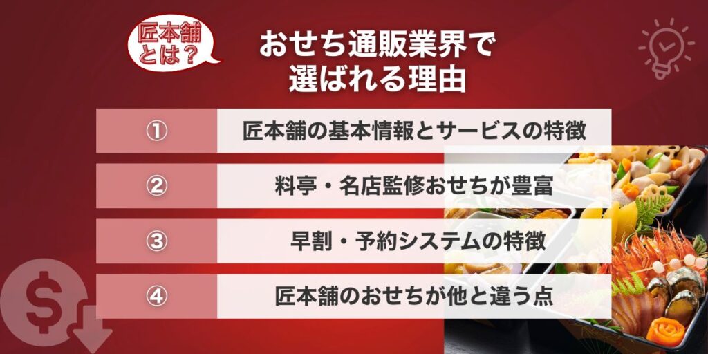 おせち通販業界で選ばれる理由