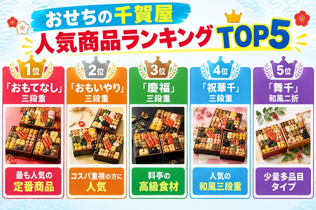 おせちの千賀屋人気商品ランキングTOP5