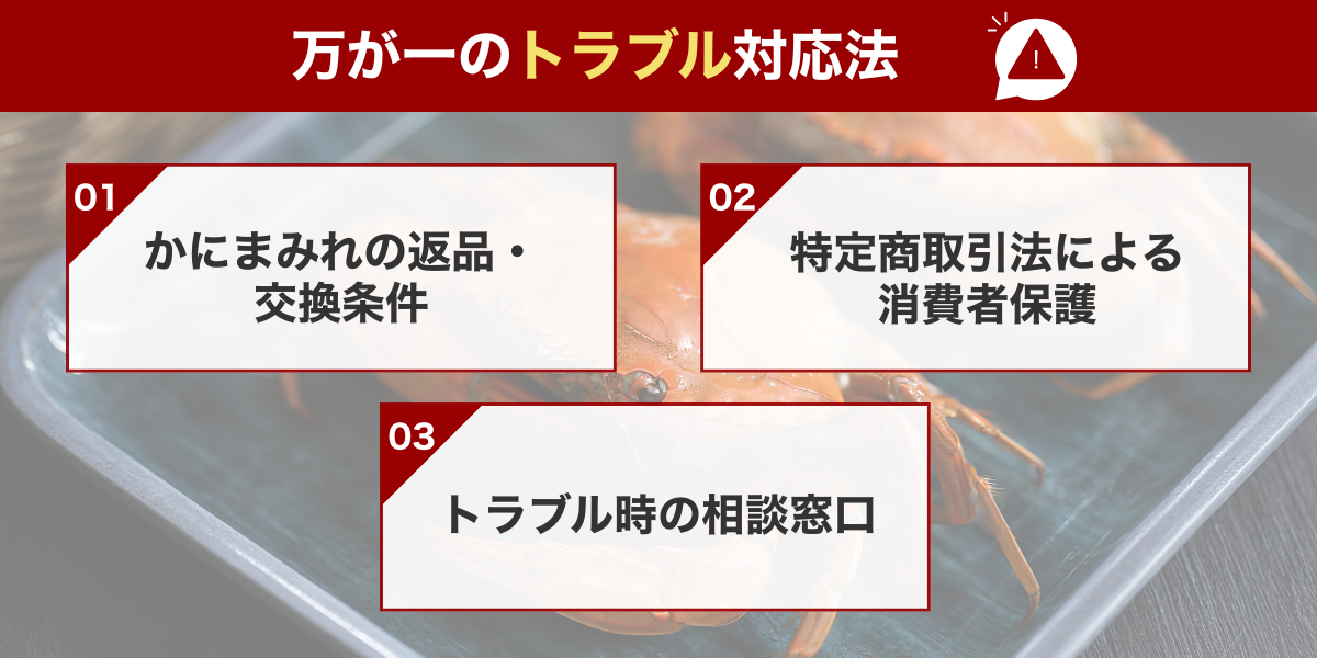 かにまみれトラブル対処法