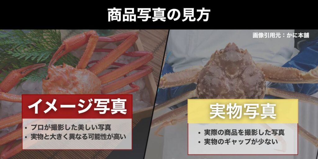 商品写真の見方