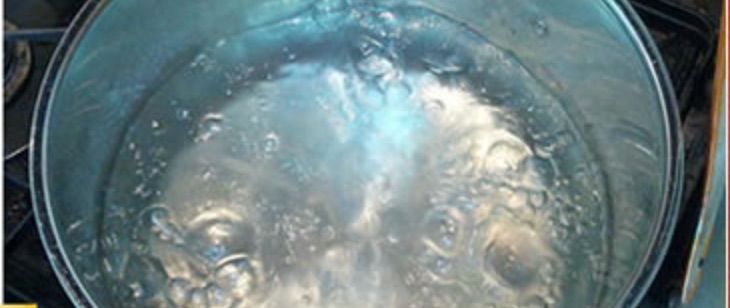 かにまみれ_解凍_沸騰