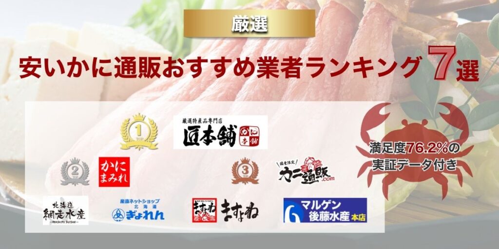 安いカニ通販おすすめ業者