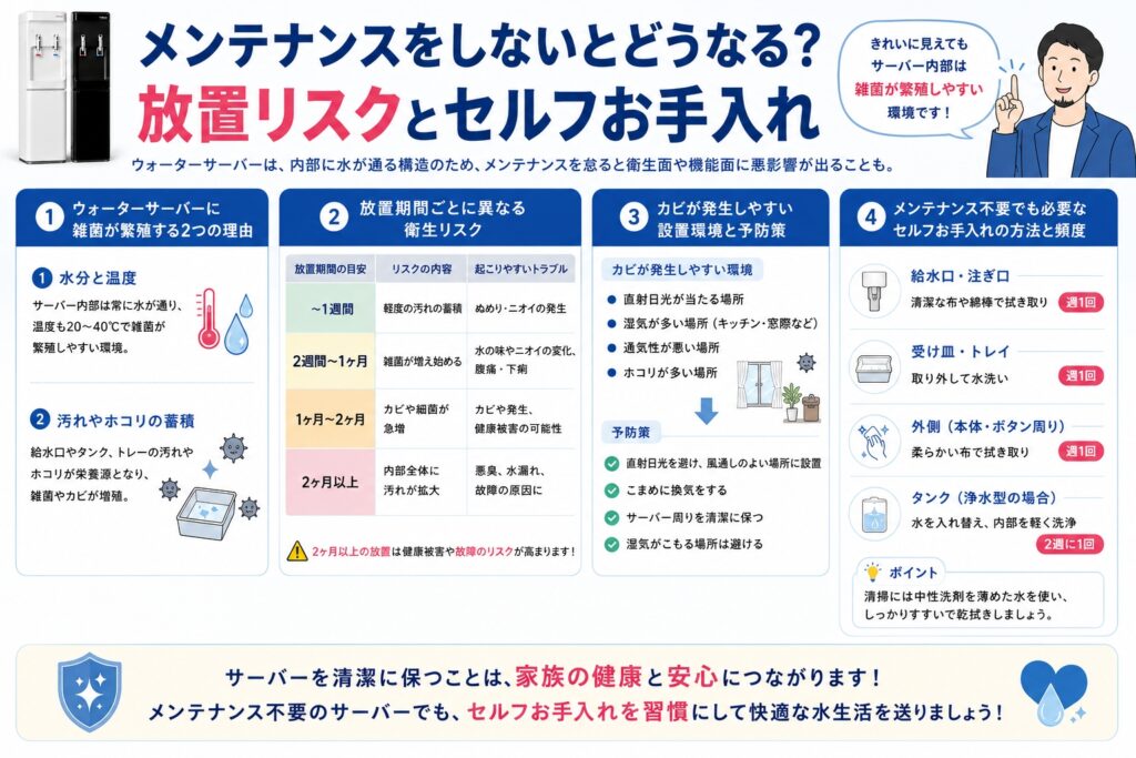 メンテナンスをしないとどうなる？放置リスクとセルフお手入れ
