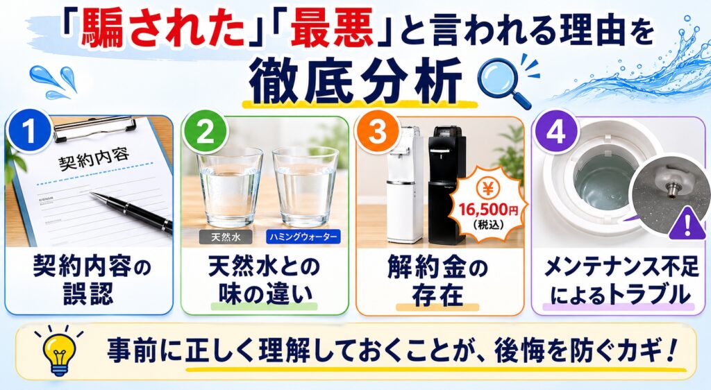 「騙された」「最悪」と言われる理由を徹底分析
