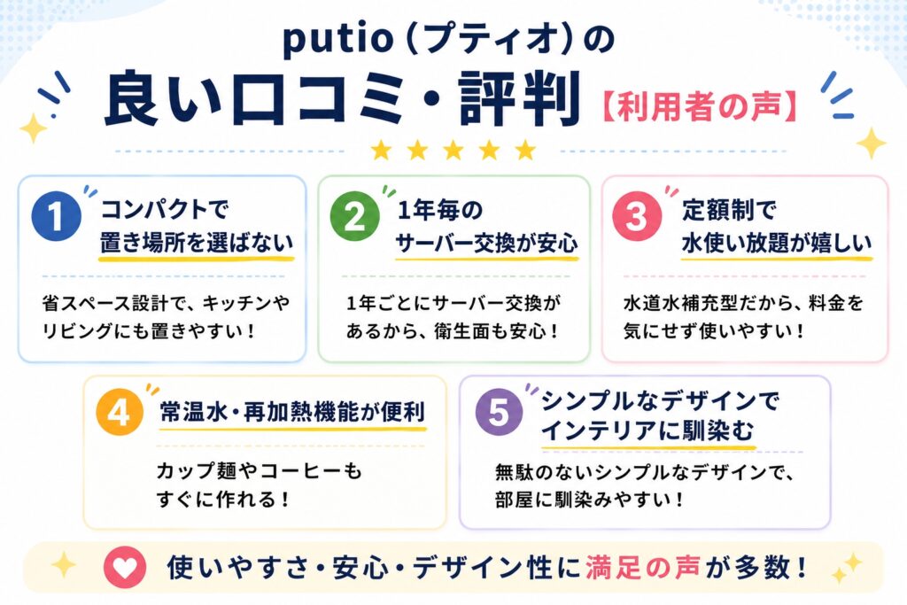 putio(プティオ)の良い口コミ・評判【利用者の声】