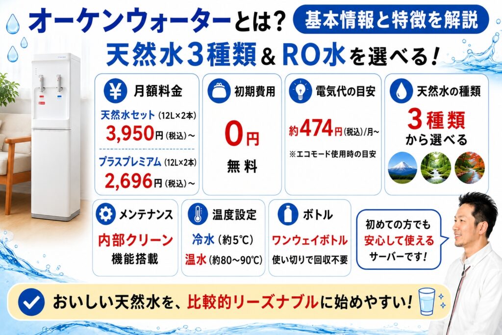 オーケンウォーターとは？基本情報と特徴を解説