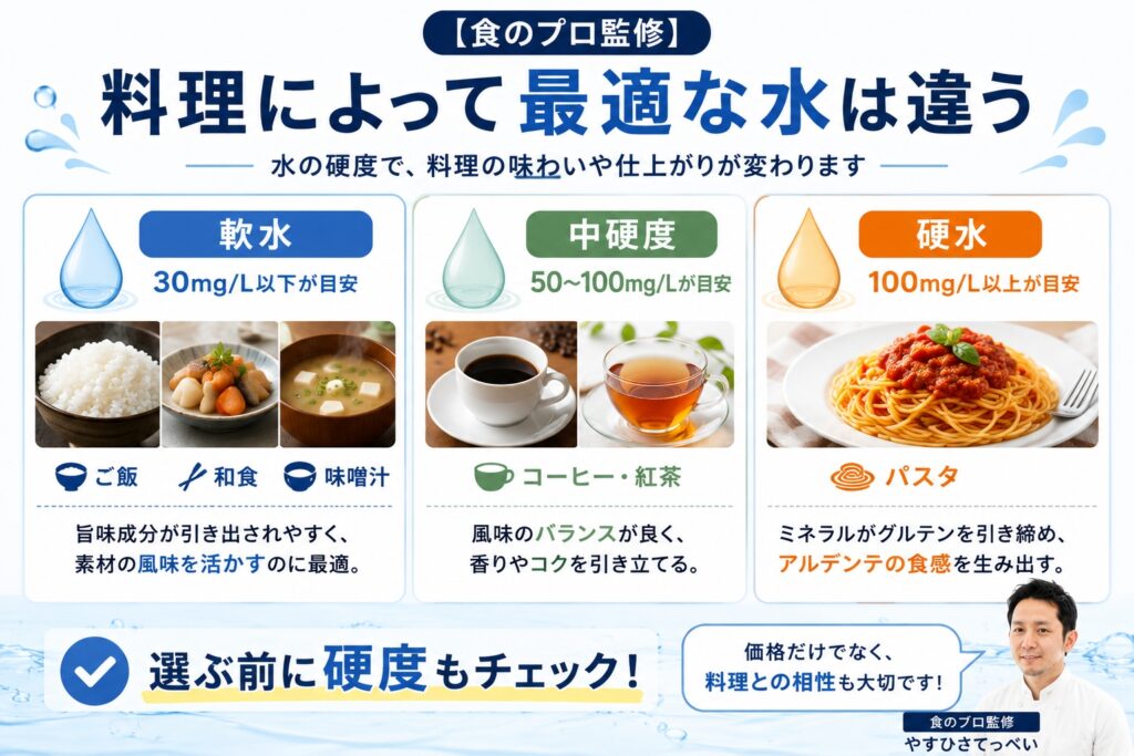 【食のプロ監修】費用だけでなく水質も確認すべき理由