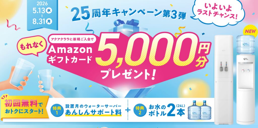 アクアクララキャンペーン