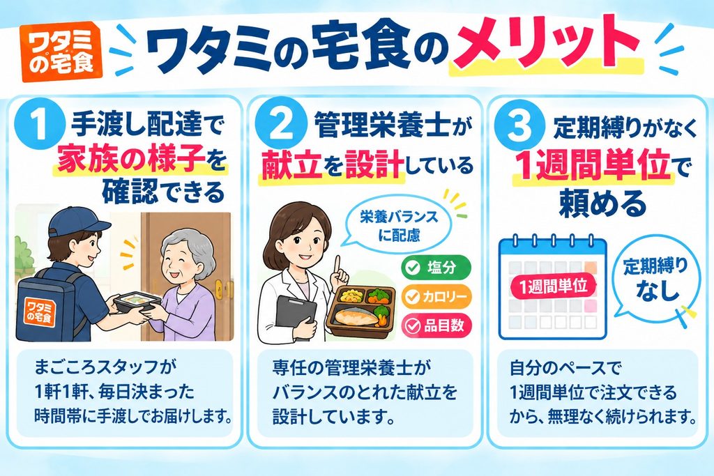 ワタミの宅食のメリット