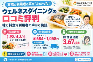 ウェルネスダイニングの口コミ評判|味と料金を利用者の声から検証