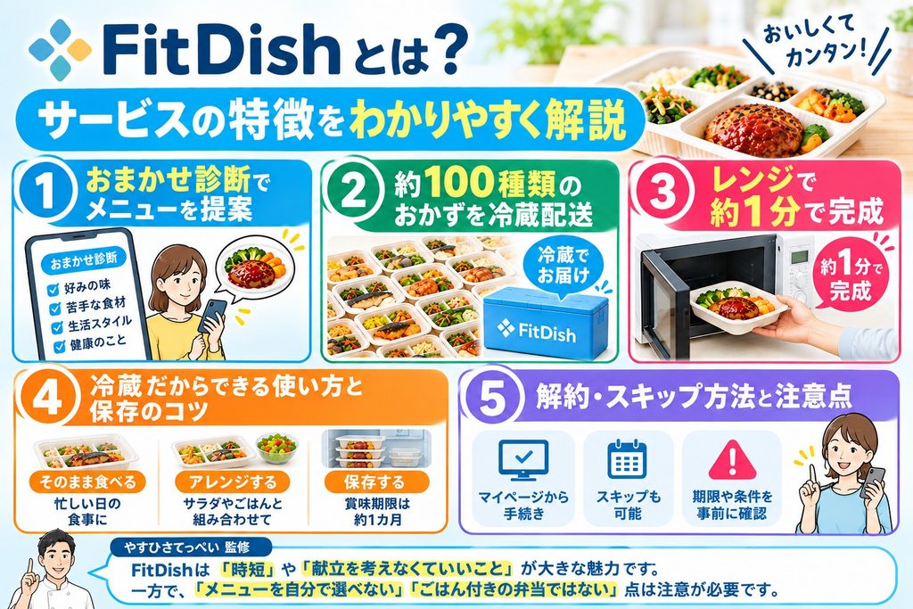 FitDishとは?サービスの特徴をわかりやすく解説